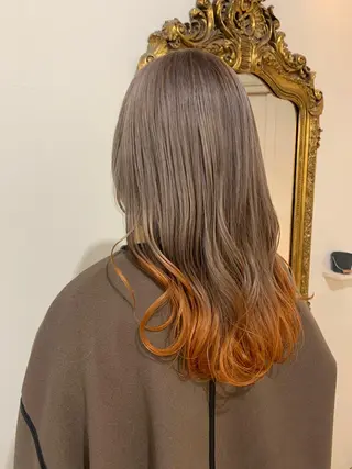 ロング ダブルカラー/透明感 💈JUNYA💈のヘアスタイル