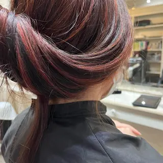 ロング カラー カラー職人 なかもと たつひろのヘアスタイル