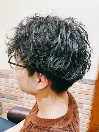 メンズ ヤマモト ヒロミのヘアスタイル
