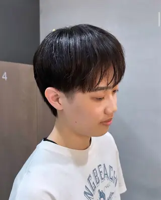 ショート パーマ メンズ 濱崎 璃乃/ルプラボウのヘアスタイル