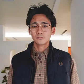 ショート パーマ メンズ メンズハイトーン/栄 /イトウタケルのヘアスタイル