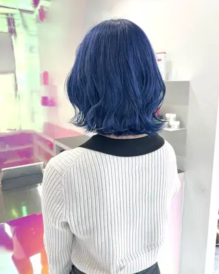 ミディアム カラー ヘアアレンジ レイヤー×透明感カラ ーHAYATOのヘアスタイル