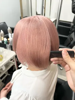 ミディアム カラー 🫧艶ダブルカラー ブリーチ🫧トモヤのヘアスタイル