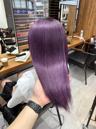 セミロング カラー KEISUKE🐶 カラー✨エクステのヘアスタイル