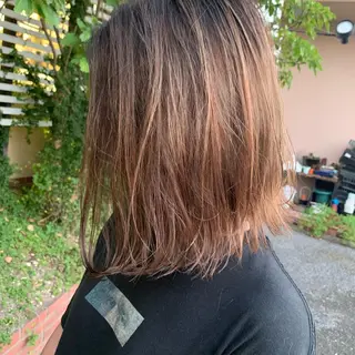 ミディアム カラー 髪質改善 の達人/杉原碧仁のヘアスタイル