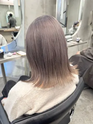 ミディアム カラー 髪質改善＆艶カラー Zina💋池袋のヘアスタイル