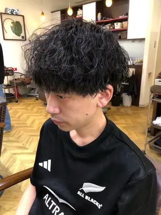 パーマ メンズ メンズカット・パーマ /野本翔馬のヘアスタイル