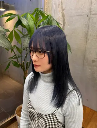 セミロング 柔らかいハイトーン× 似合わせ/Yoheiのヘアスタイル