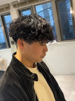 ショート パーマ メンズ メンズパーマ美容師 りゅうせいのヘアスタイル