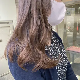セミロング カラー ヘアアレンジ マツエク・マツパ アイブロウ 透明感カラー🫧ヘア セット🫧松本菜月の眉毛・アイブロウイメージ