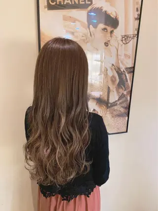 セミロング カラー 中塚 義人のヘアスタイル