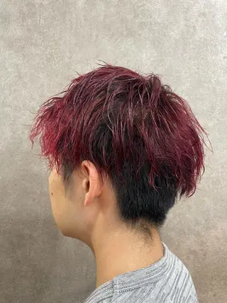 ショート カラー ヘアアレンジ メンズ 加藤 聖也のヘアスタイル