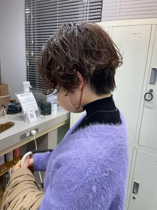 ショート パーマ 早瀬裕之 パーマのヘアスタイル