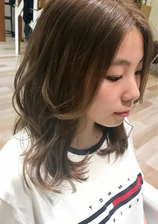 セミロング カラー 髪質改善カラー/ボブ 🌻Mutsumiのヘアスタイル