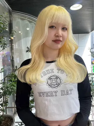 カラー zest/bis Rin ʚ🎀ɞのヘアスタイル