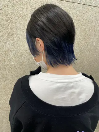 ショート 韓国風レイヤー ハイトーンRYOTAのヘアスタイル