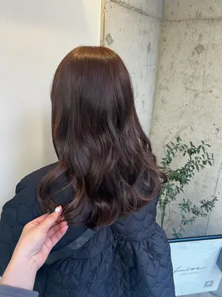 セミロング カラー 🌝ぷる艶ハイトーン 柔らかヘア🍅まあやのヘアスタイル