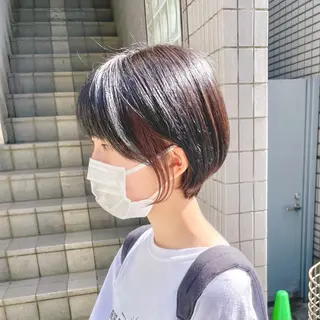 ショート ショート/ボブ/ 透明感カラー/ほのかのヘアスタイル