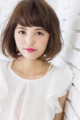 ショート カラー パーマ フラットラッシュ/ アイブロウ/石原のマツエク・マツパデザイン