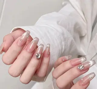 ネイル By moonネイル 🌷ワンホン/韓国風のネイルデザイン