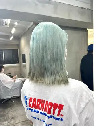 カラー 渋谷🎨ブリーチ特化 ×エクステ🎨レンのヘアスタイル