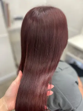 セミロング カラー 韓国ヘア🤍髪質改善 🇰🇷AKANEのヘアスタイル