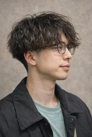 メンズ パーマ ”メンズ”垢抜け🔥 QUATRO片岡のヘアスタイル