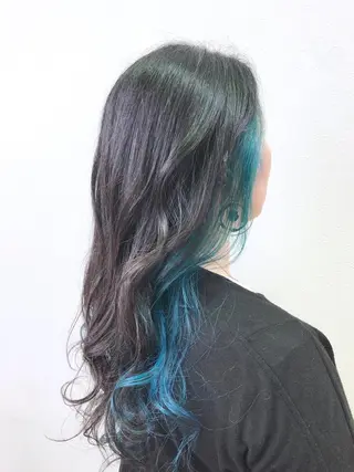 カラー ダブルスキルエクステ /羽エクステ白石宇由のヘアスタイル