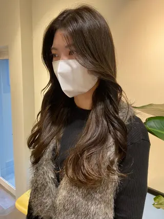 ロング カラー 当日予約大歓迎💗 依田瑞希のヘアスタイル