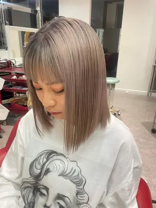 ミディアム カラー Merlyosaka 早川未来のヘアスタイル