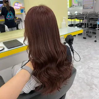 セミロング カラー ヘアアレンジ mai🍑暖色カラー /レイヤー💖のヘアスタイル