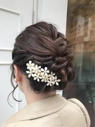 セミロング ヘアアレンジ Blanco Color&Careのヘアスタイル