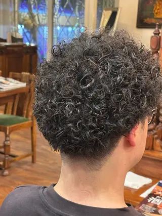 ショート パーマ メンズ おしゃれ泥棒 石原メンズ特化美容師のヘアスタイル