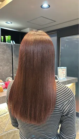 カラー レイヤー✂︎ぷつボブ 艶カラー🤍noaのヘアスタイル