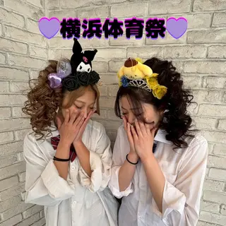 ヘアアレンジ エクステ/ハイライト エクステ/なつみのヘアスタイル