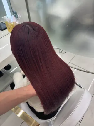 セミロング カラー 🫧ボブカットモデル 韓国透明感カラー🫧のヘアスタイル