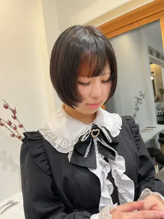 ミディアム カラー ヘアアレンジ 無料カットモデル‪✨ ✂️Nanami🌷のヘアスタイル