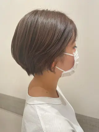 ショート メンズパーマ、カラー 大募集村上莉奈のヘアスタイル