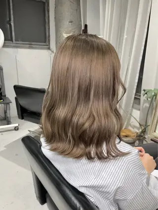 セミロング カラー メンズ/ハイトーン 【yoshiki】のヘアスタイル