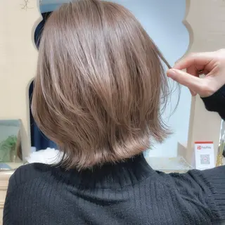 ミディアム カラー パーマ ヘアアレンジ キッズ ネイル マツエク・マツパ アイブロウ 髪質改善 の達人/杉原碧仁のヘアスタイル