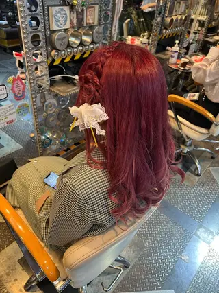 ヘアアレンジ 大人GAL製造機/カ ラー×エクステゆいとのヘアスタイル