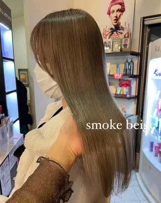 ロング カラー コレットヘアー 田中アヤノのヘアスタイル