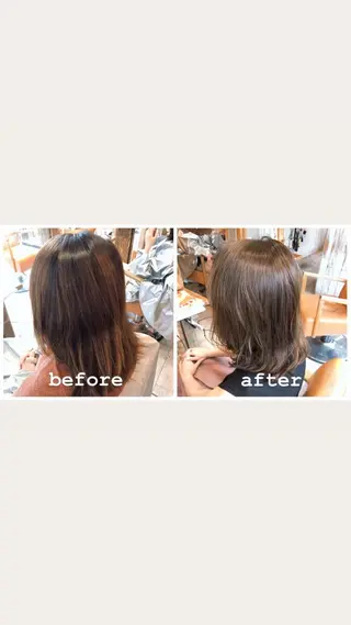 ミディアム カラー 中村 優志のヘアスタイル