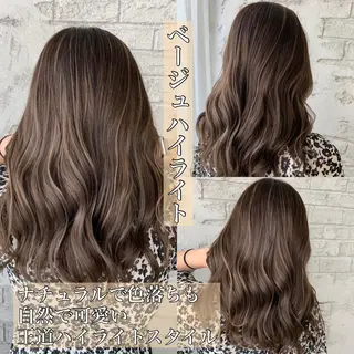 セミロング 🇺🇸ハイライト特 化美容師🇺🇸漆沢のヘアスタイル