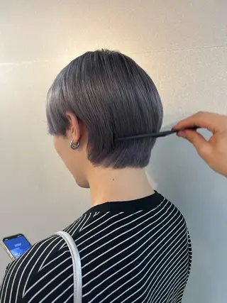 ショート カラー メンズ 韓国ボブ/ハッシュ カットKIRAのヘアスタイル