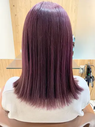 ミディアム MORISAKI ✂︎縮毛矯正のヘアスタイル