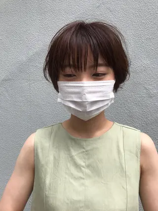 ショート さの あやねのヘアスタイル