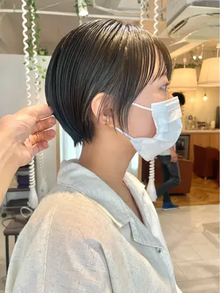 ショート カラー くがれいじ 梅田/ショート/ボブのヘアスタイル