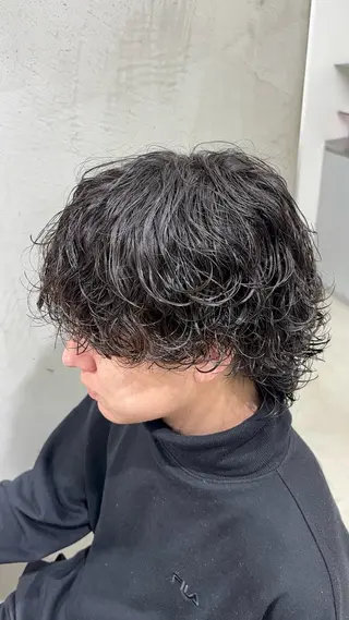 ショート パーマ メンズ 名古屋メンズパーマ /松井生のヘアスタイル