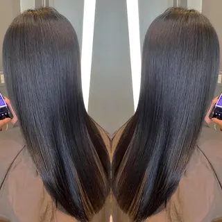 ロング 比嘉 翼のヘアスタイル